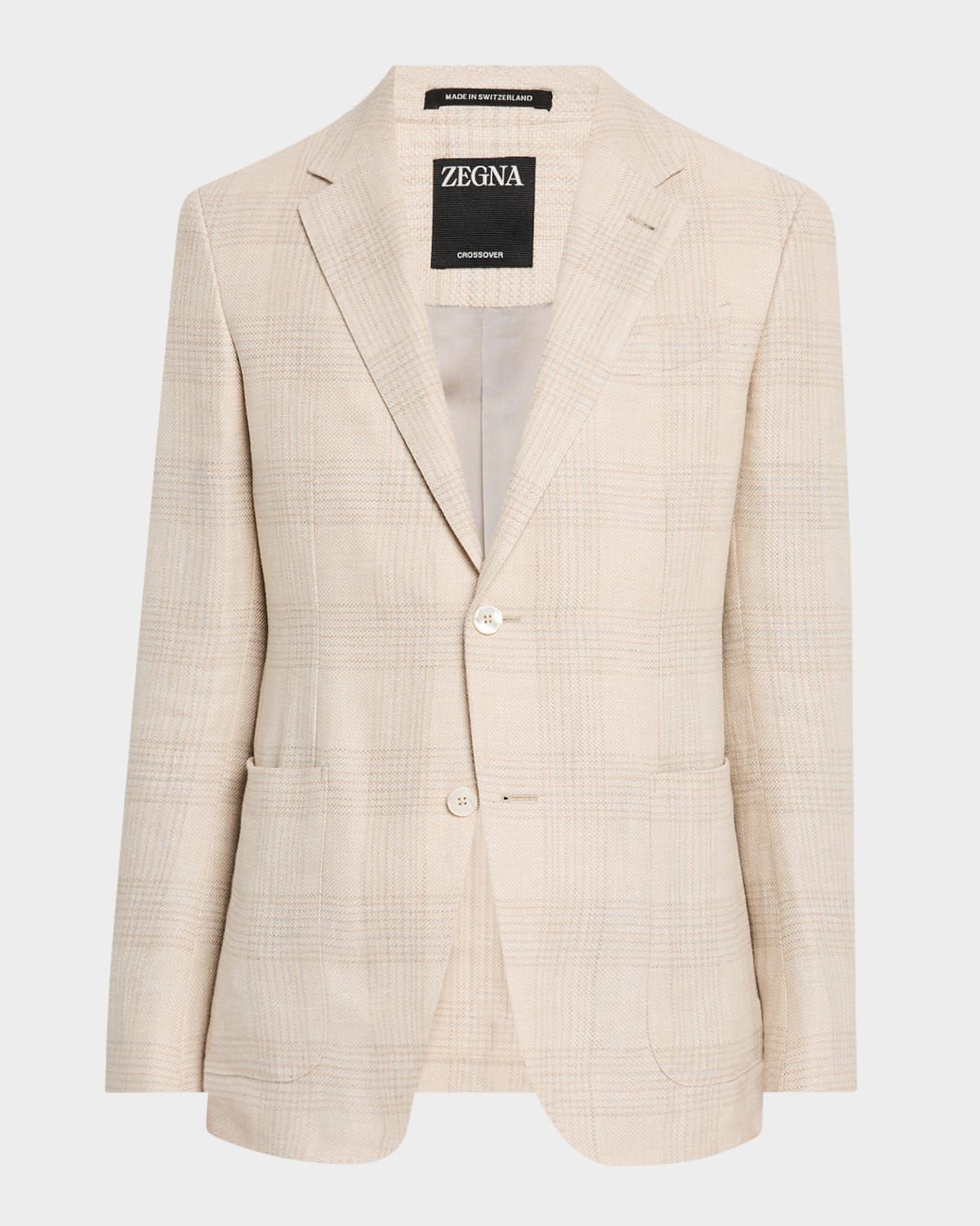 Men & apos;s Tonal Plaid Crossover Sport Coat
