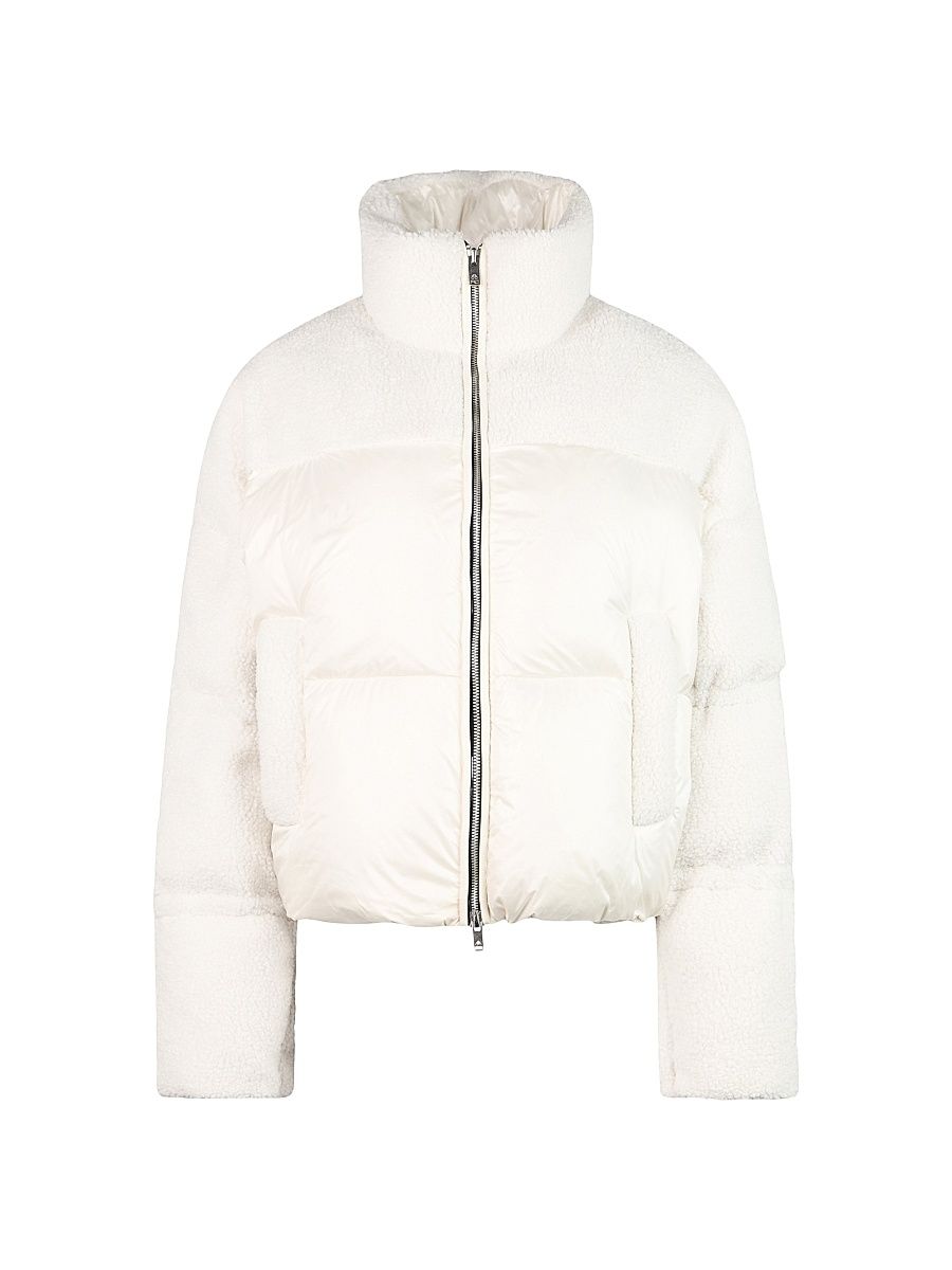 Women's Agate Shearling Down Puffer Jacket - Milkyway - Size Medium