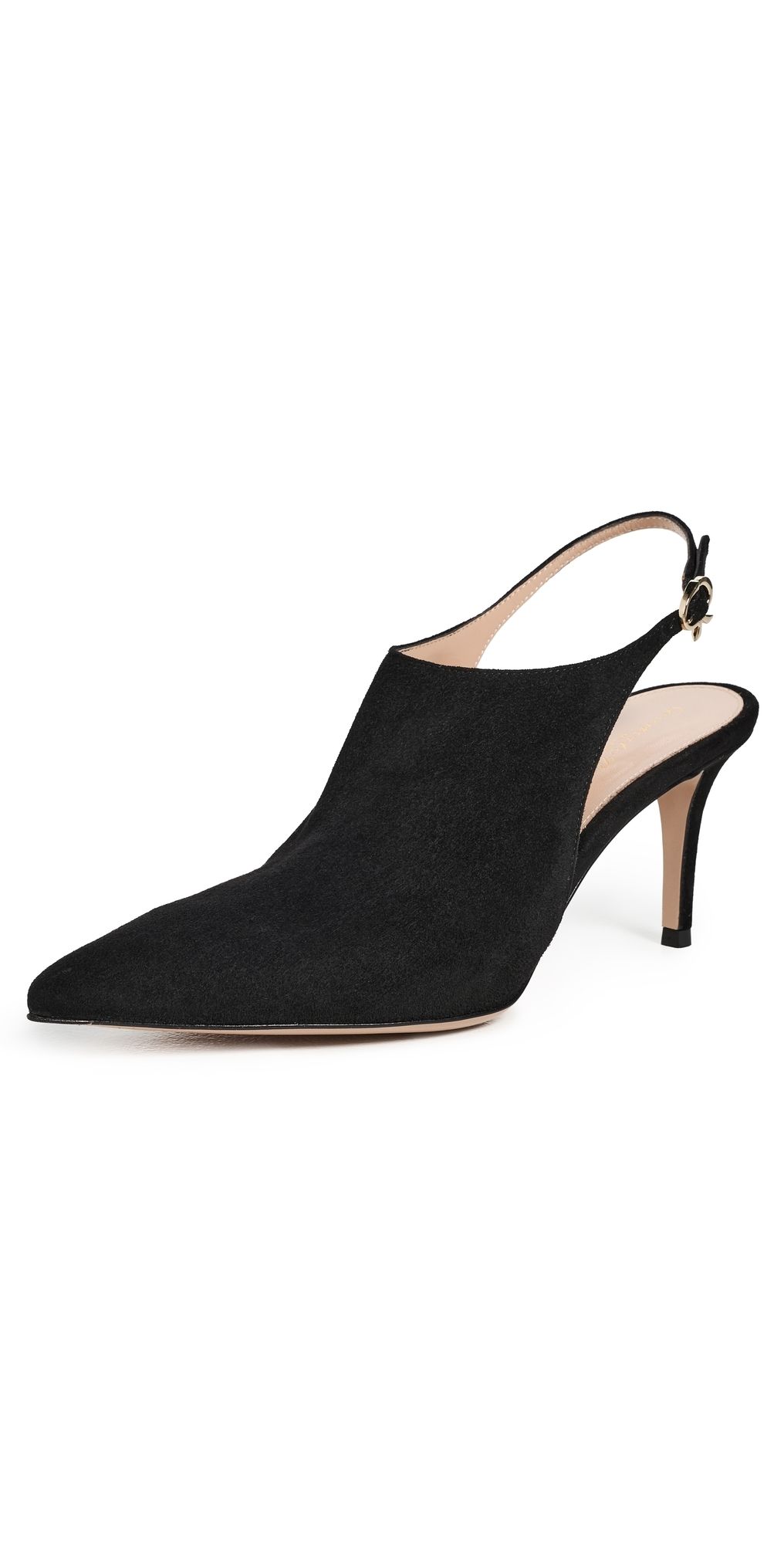 Gianvito Rossi Bazel Slingback Heels Black 39
