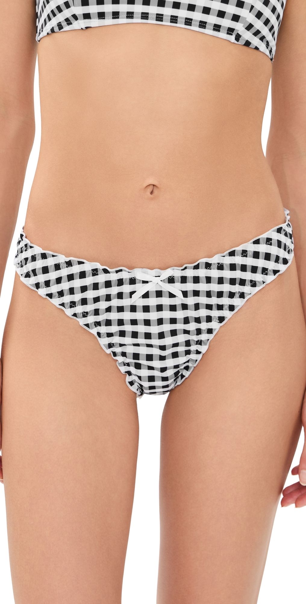 Lioness Tide Bikini Bottom NOIR CHECK M