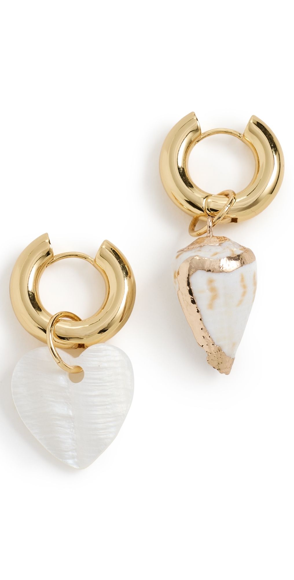 Logan Tay Pearl Mismatched Earrings Gold One Size
