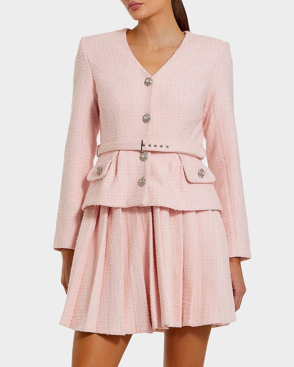 Ieena Bouclé Tailored Mini Dress