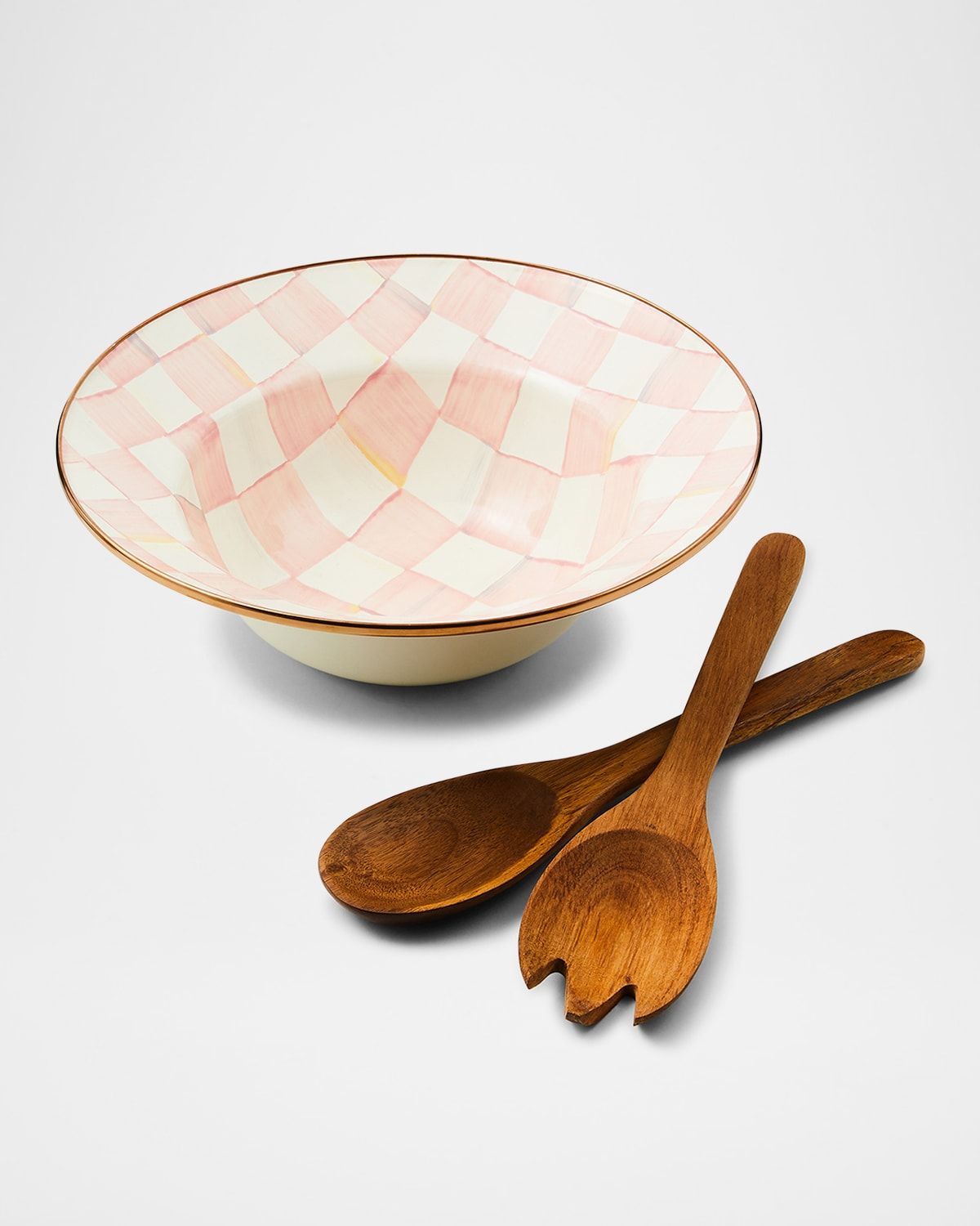 Rosy Check Salad Serving Set