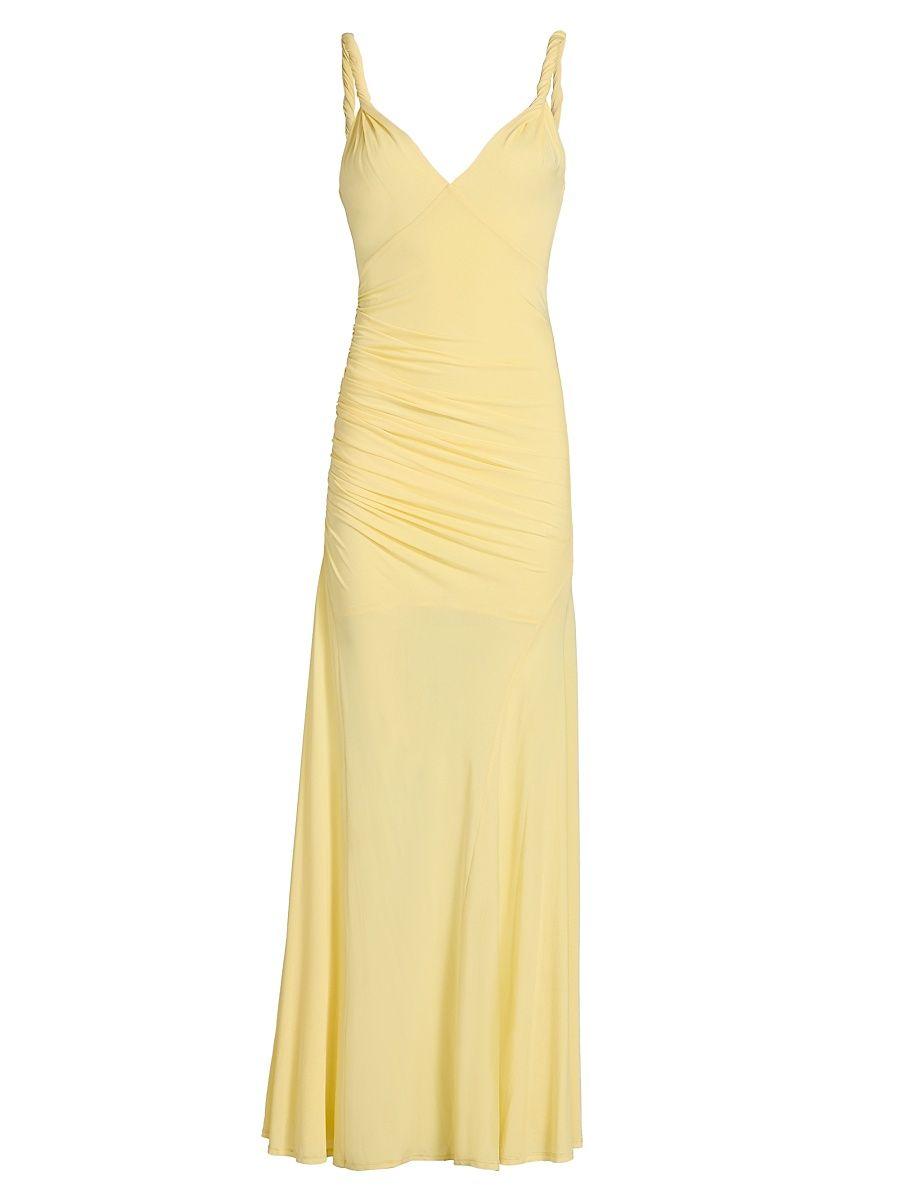 Women's Bianca Twist-Strap Maxi Dress - Butter - Size 6