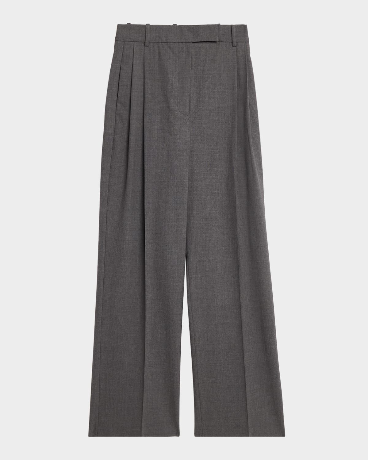 High-Rise Wool Trousers