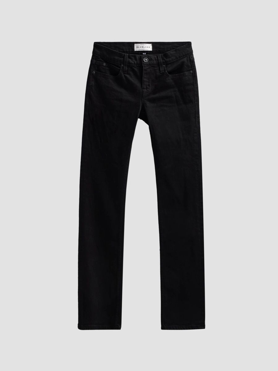 SLVRLAKE Women's Olivia Low-Rise Bootcut Jeans - Jet Black - Size 32