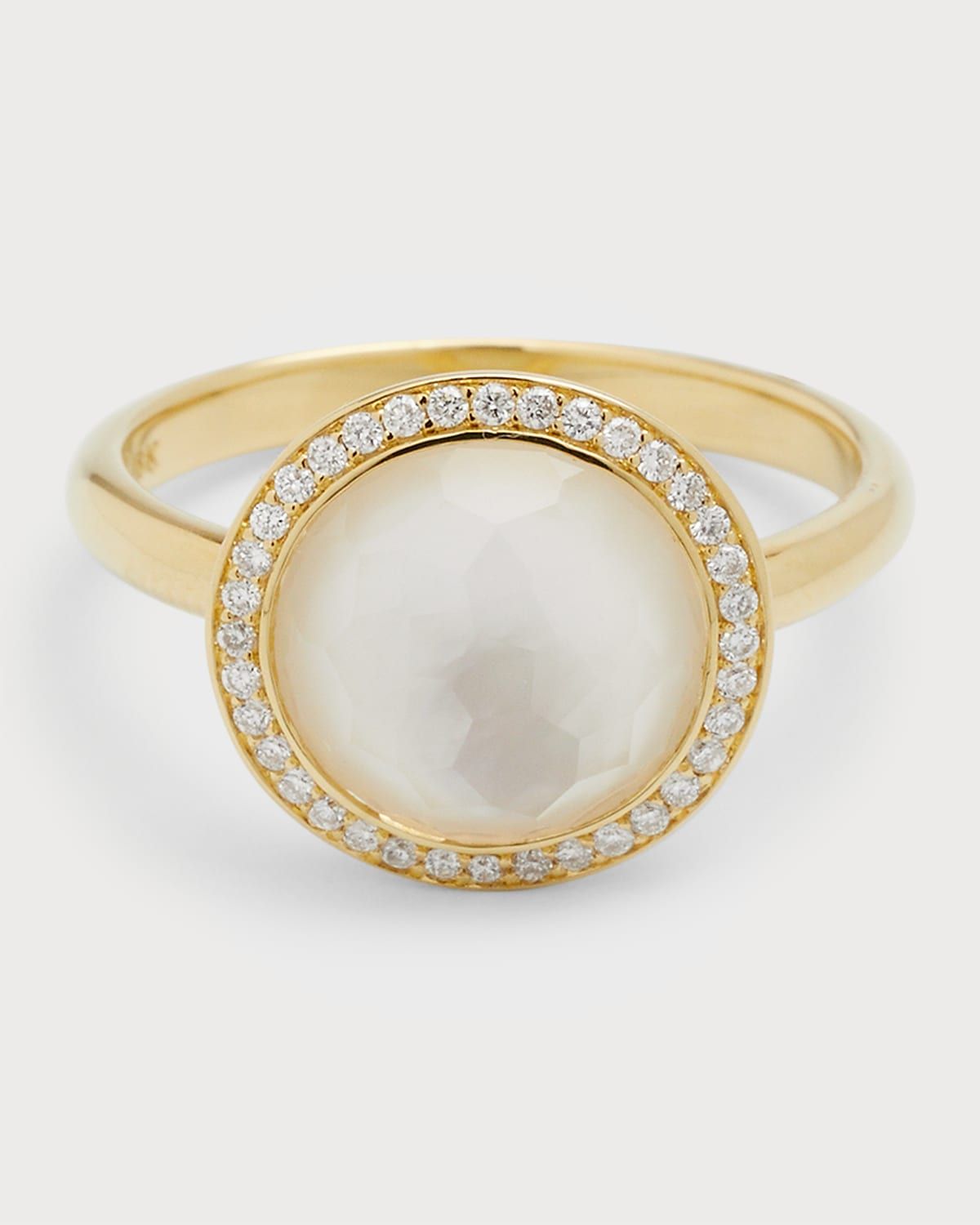 Small Ring in 18K Gold with Diamonds