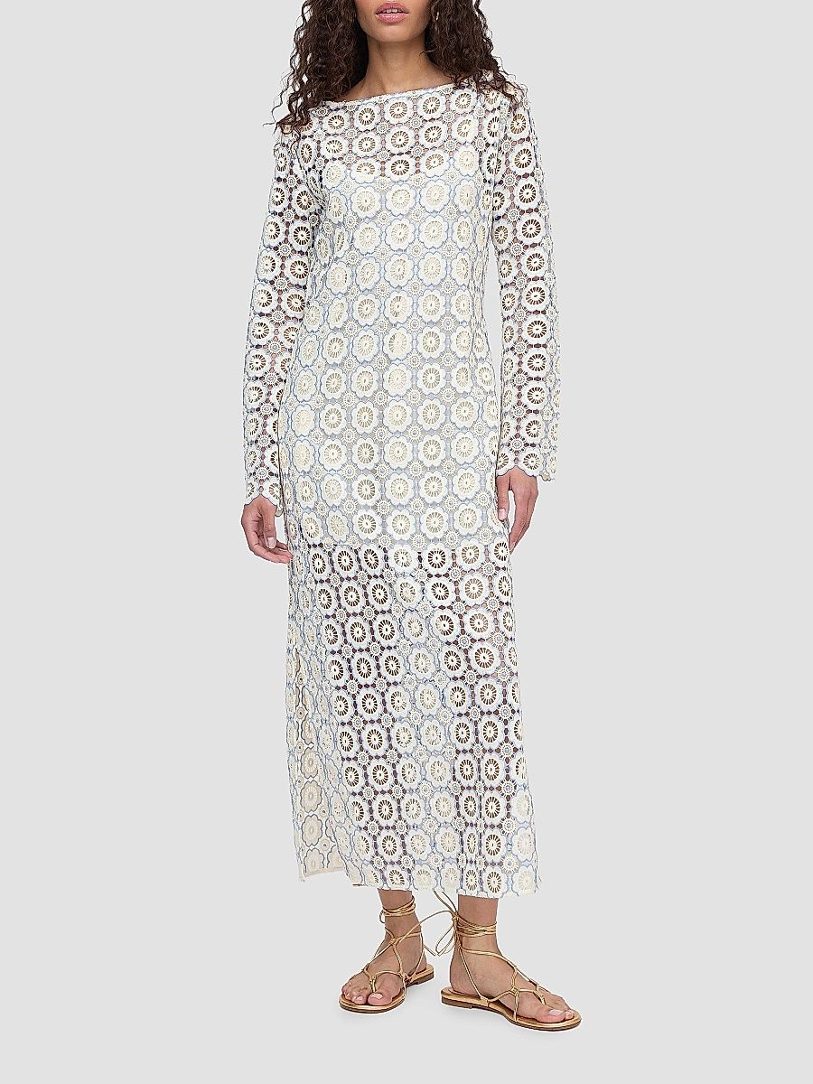 Women's The Eliza Dress - Blue Dahlia Lace - Size XXL