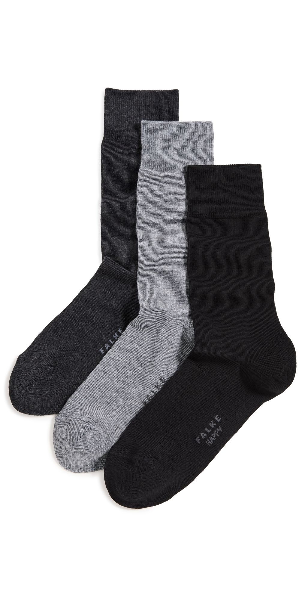 Falke Happy Crew Socks 3 Pack Assorted 39-42