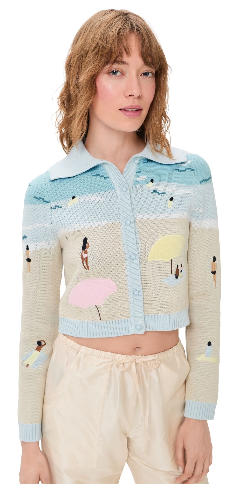 House of Sunny St. Ives Tripper Cardigan Turquoise 14