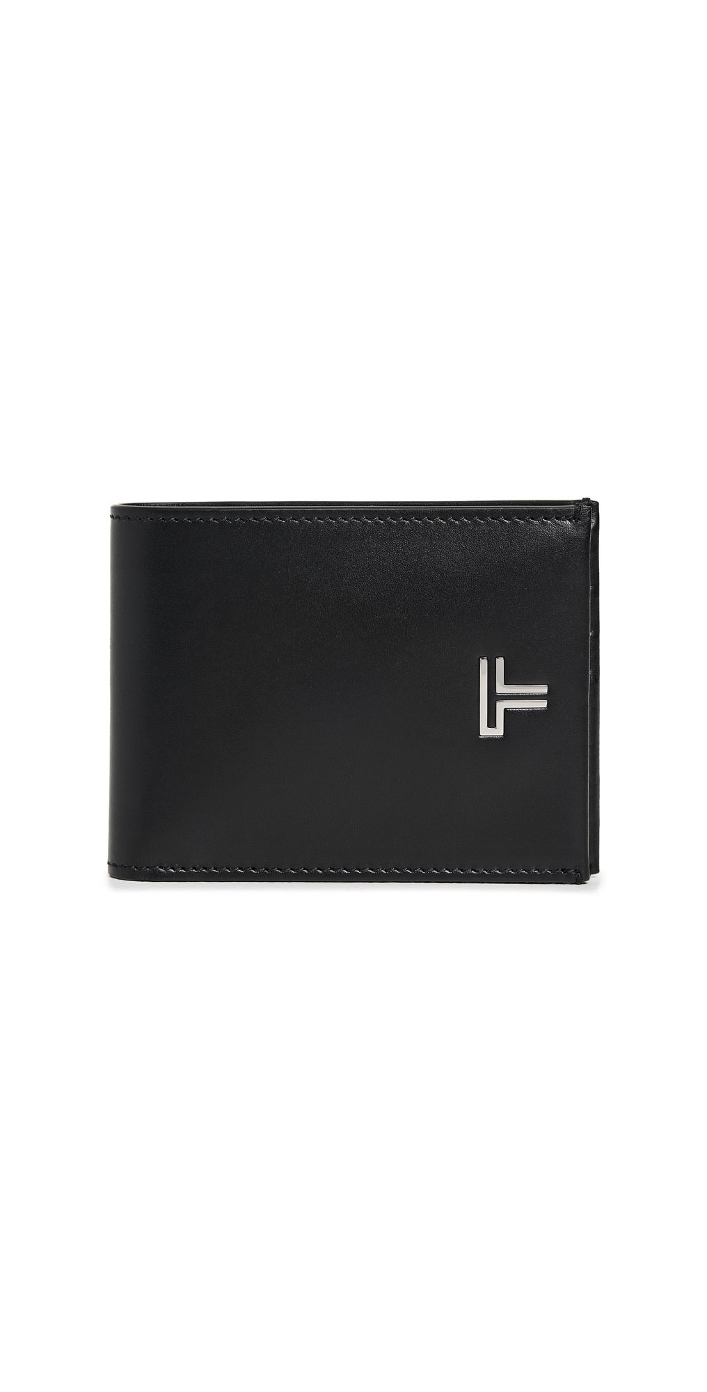 TUMI Double Billfold Wallet Black Noir One Size