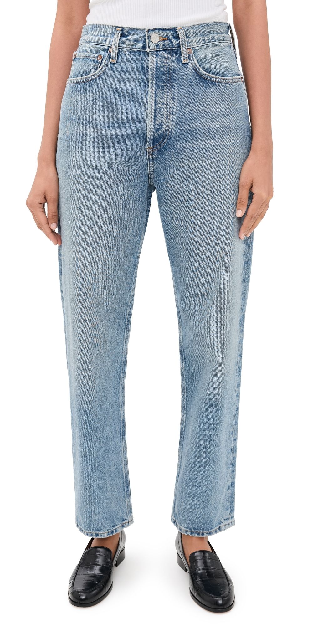 AGOLDE 90s Pinch Waist High Rise Straight Jeans Stage 25