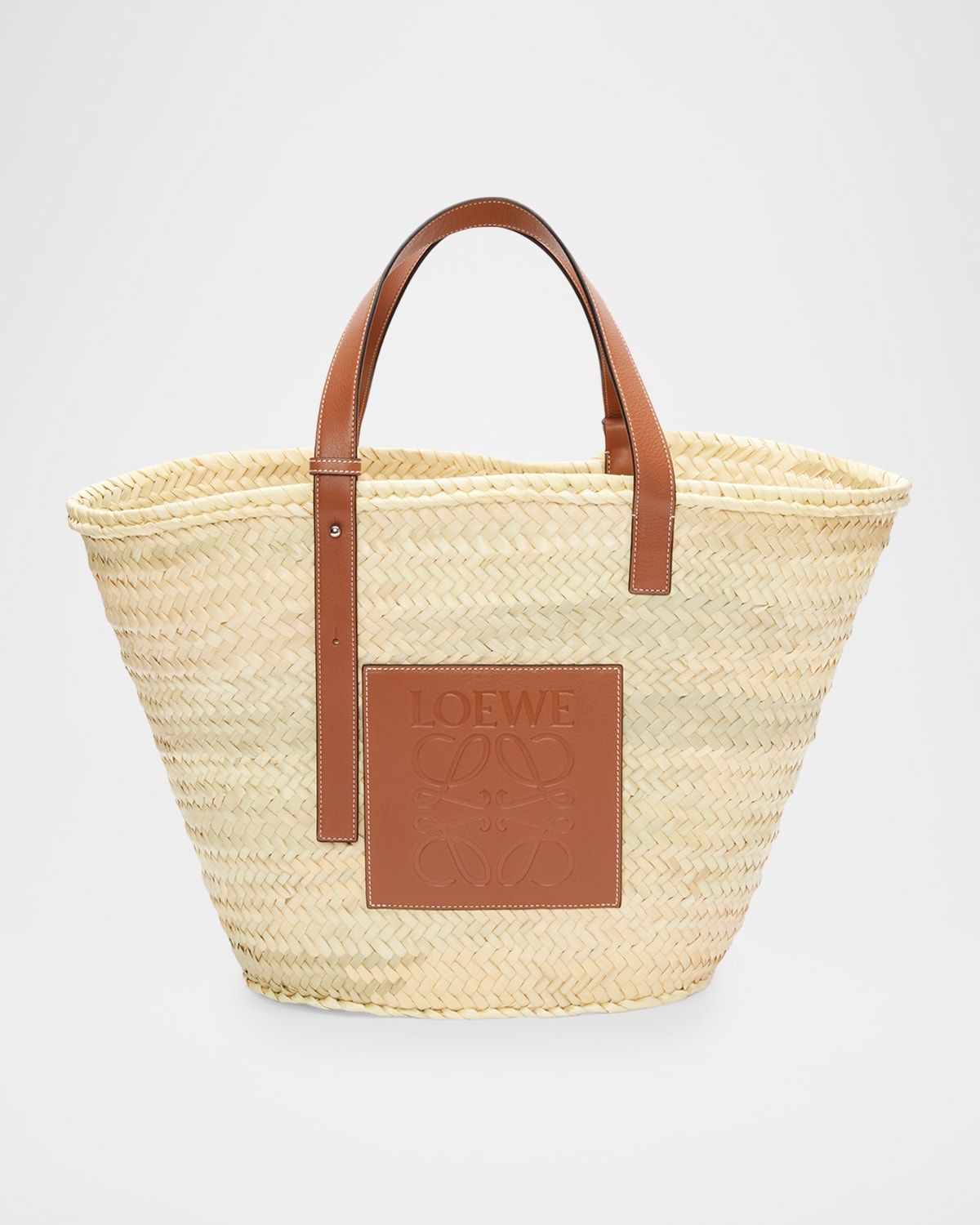 Classic Basket Raffia Tote Bag