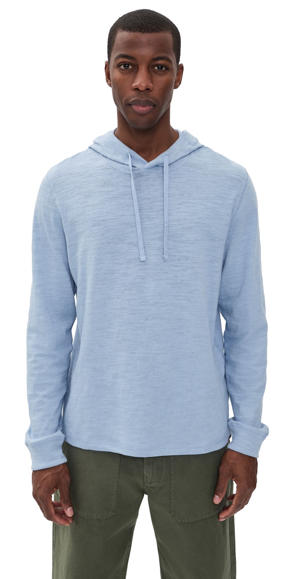 Faherty Sunwashed Slub Hoodie Blue Isle S