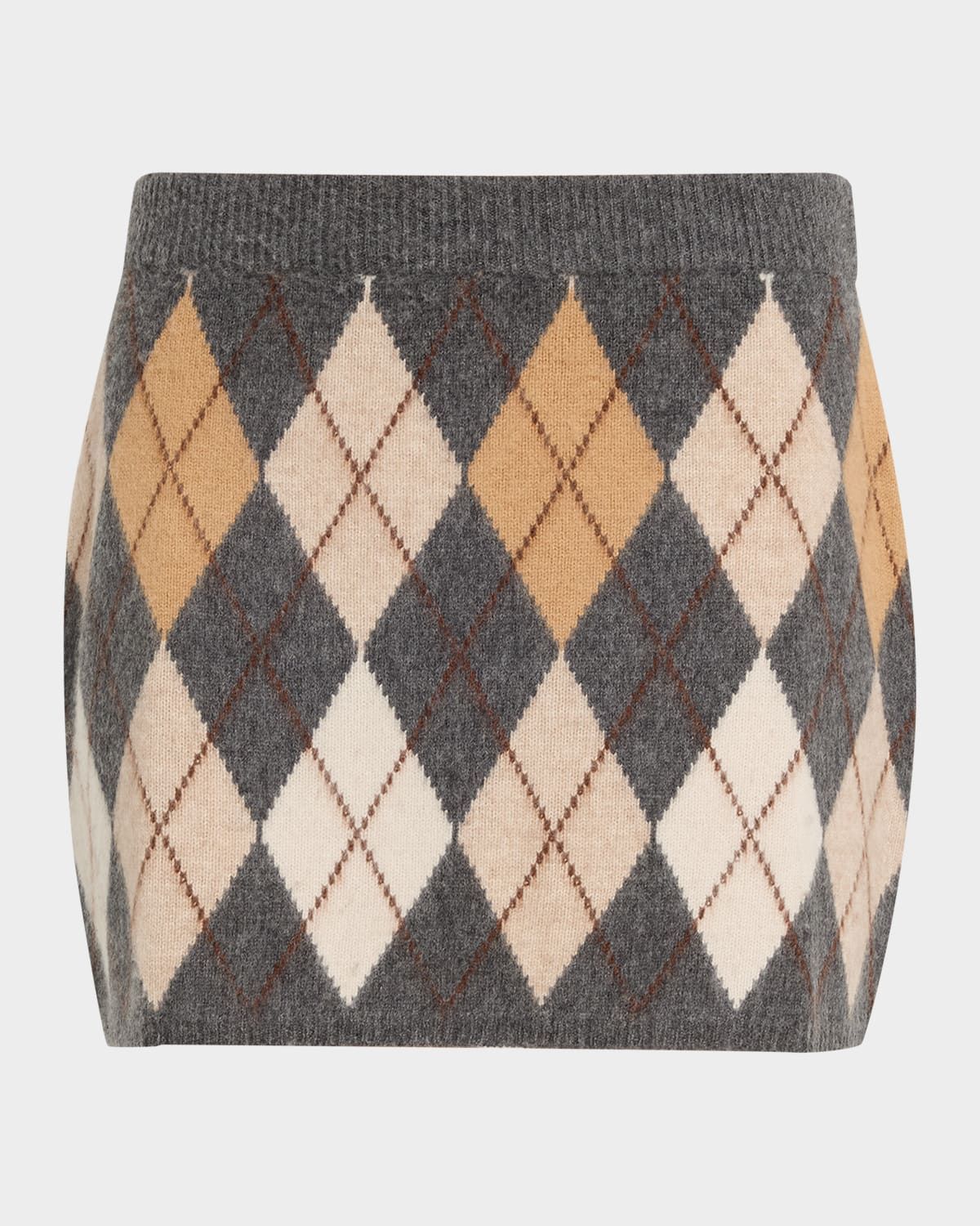 The Brushed Argyle Mini Skirt