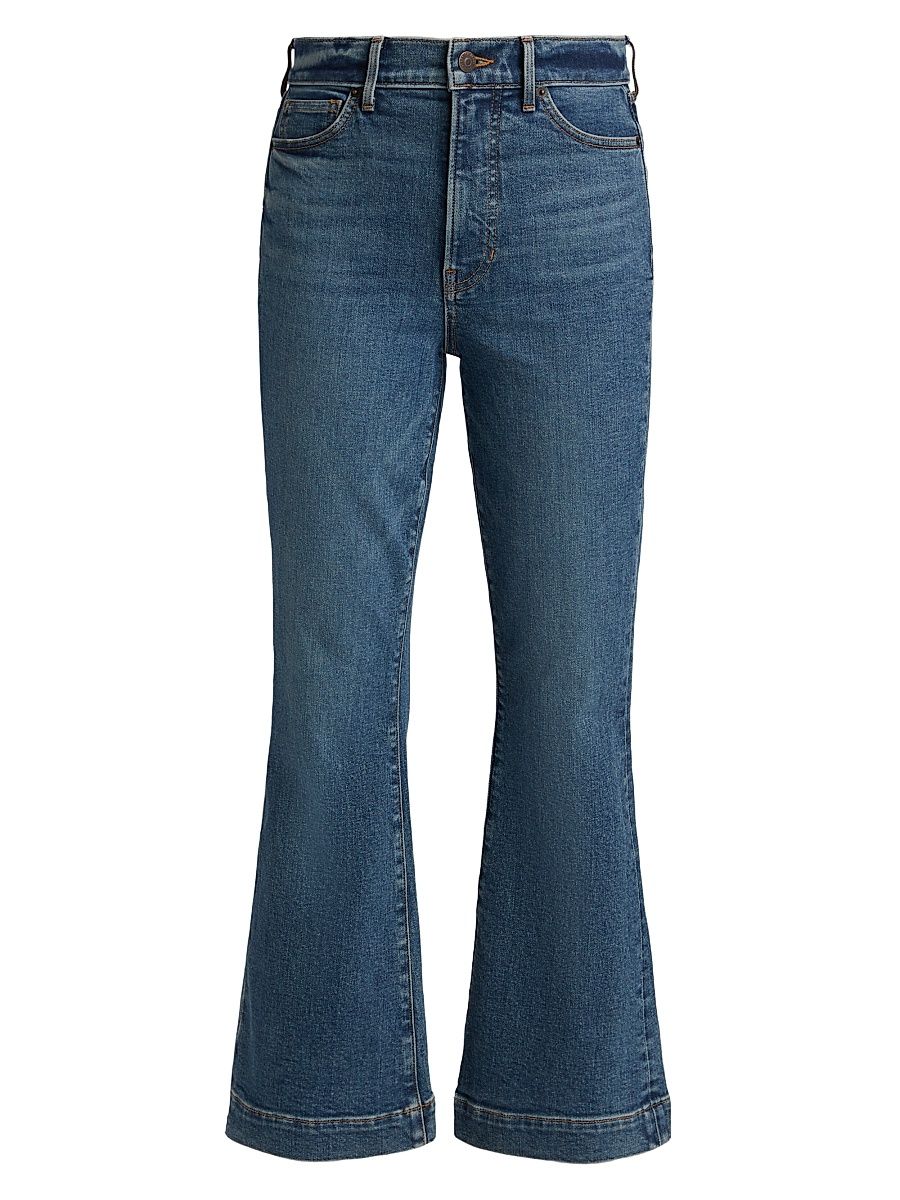 Women's Carson High-Rise Ankle Flare Jeans - Roadside Blue - Size 31