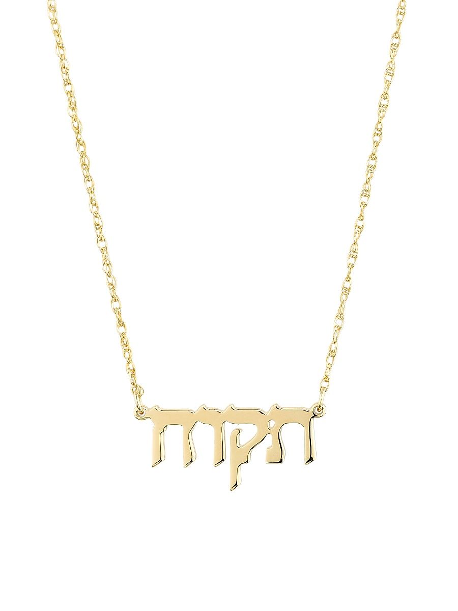 Women's 18K-Yellow-Gold Vermeil "Tikvah" Pendant Necklace - Gold Vermeil