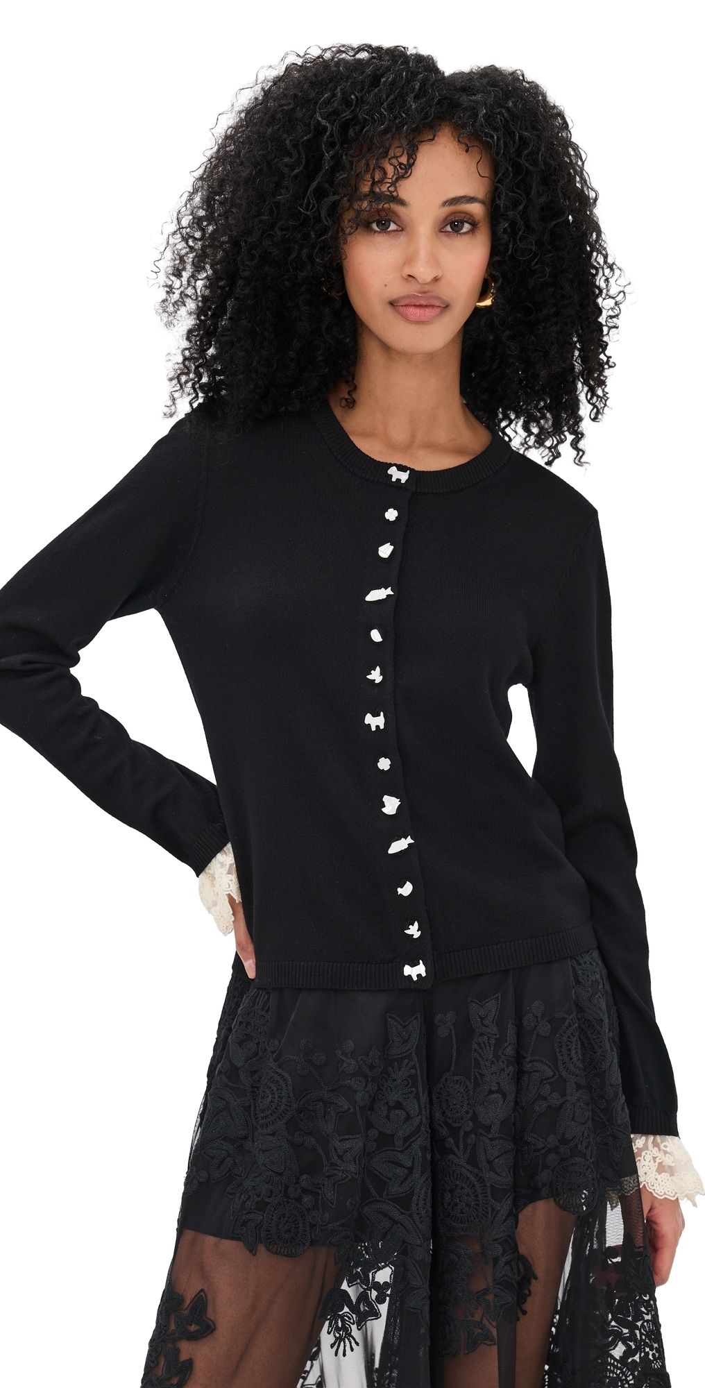 Sea Diane Knit Cardigan Black XL