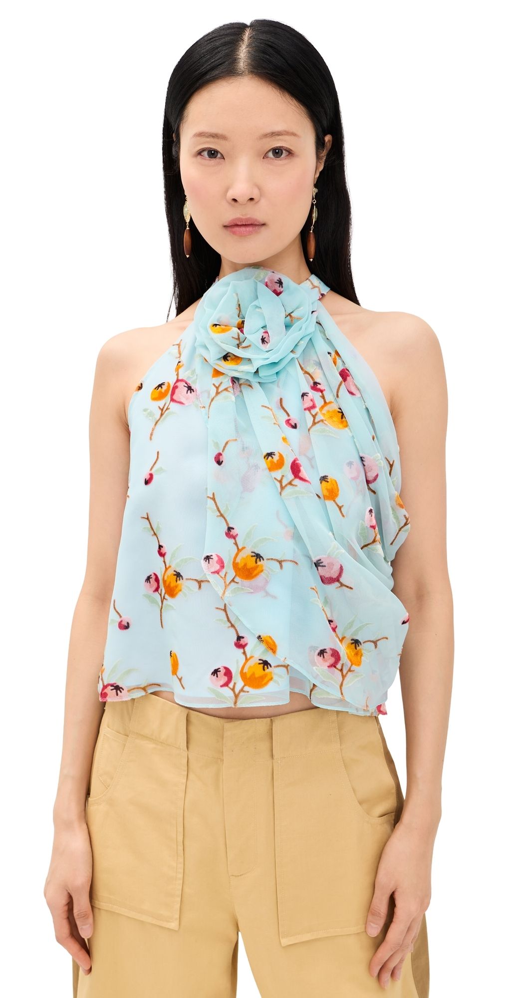 Sea Freya Print Tank Top Blue XS