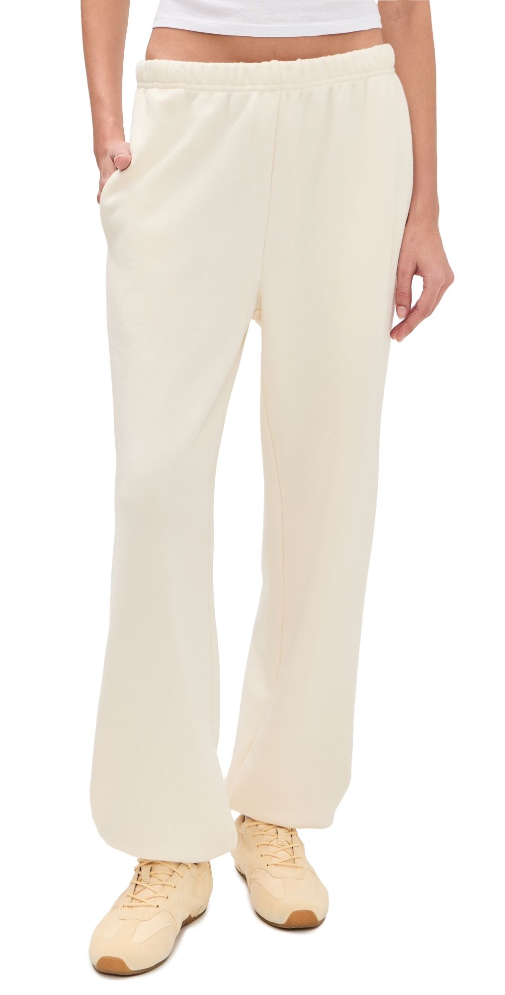 Éterne Boyfriend Pocket Sweatpants Cream M