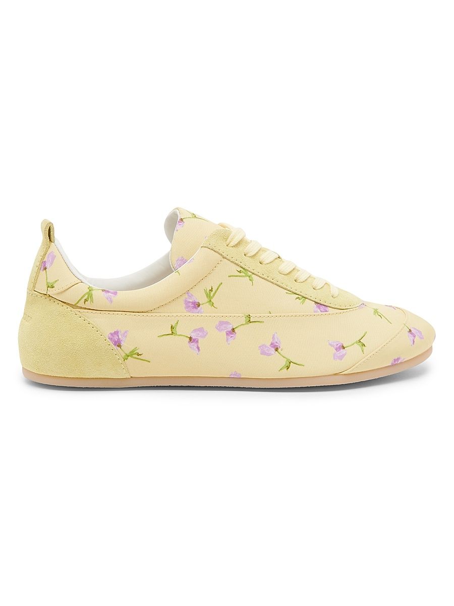 Women's Étage Floral Low-Top Sneakers - Pastel Yellow - Size 11