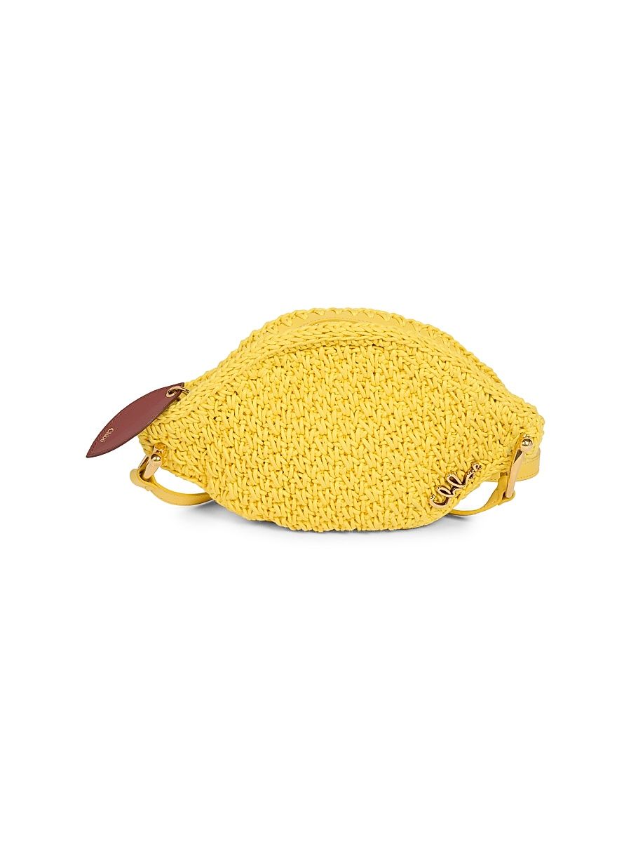 Women's Tropicus Cotton-Leather Crossbody Bag - Radiant Yellow