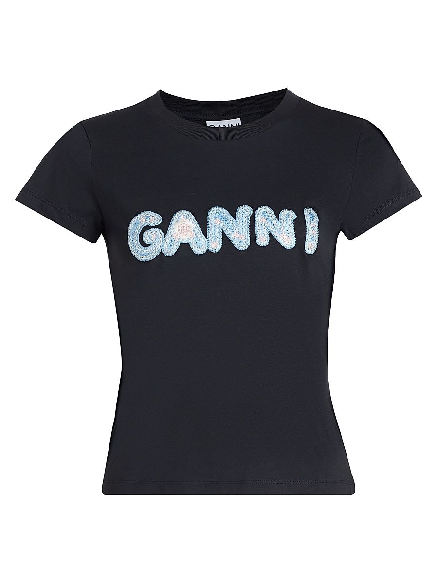Women's Basic Cotton Jersey Logo Baby T-Shirt - Phantom - Size XL