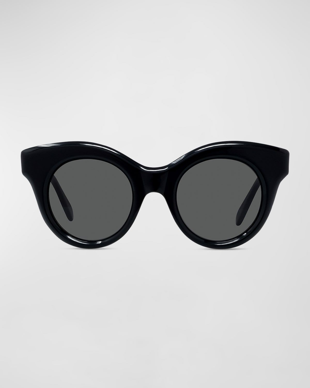 Curved Logo Acetate & Nylon Cat-Eye Sunglasses