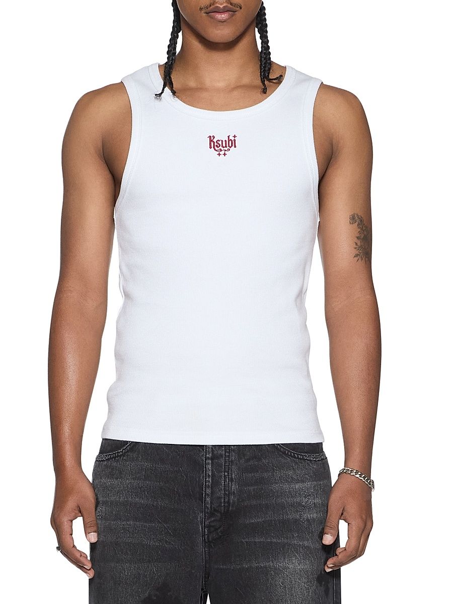 Men's Paise Halen Singlet Tank - White - Size XXL