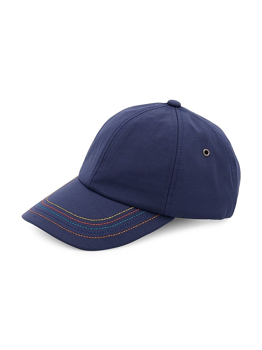 Men's Signature Stripe Stitch Baseball Cap - Dark Blue