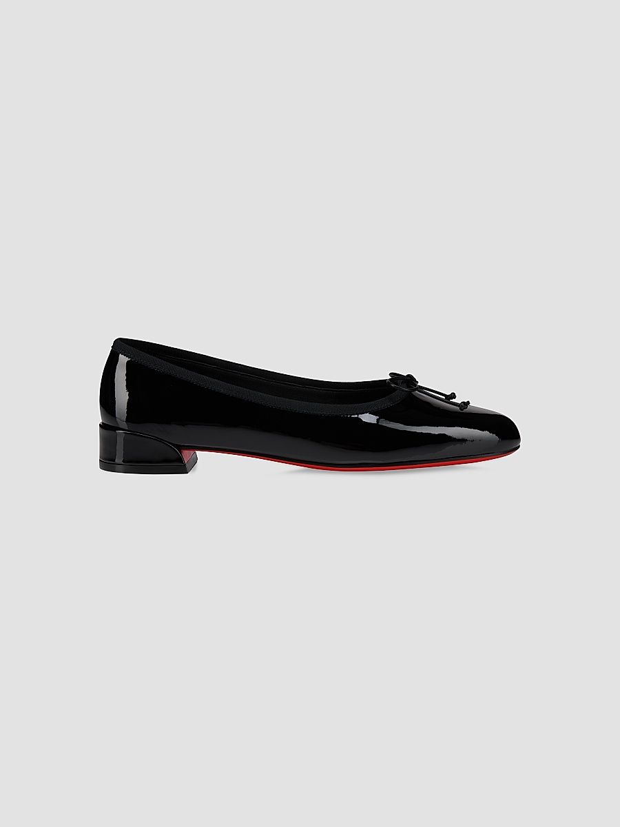 Christian Louboutin Women's Sweetie Jane Flats - Black - Size 12