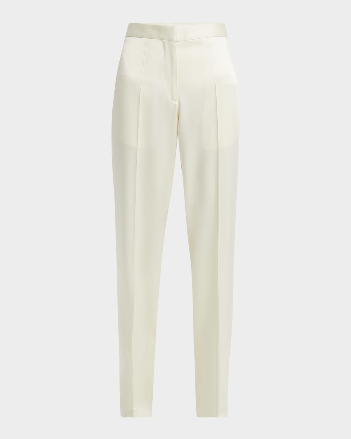 Mid-Rise Straight-Leg Trousers