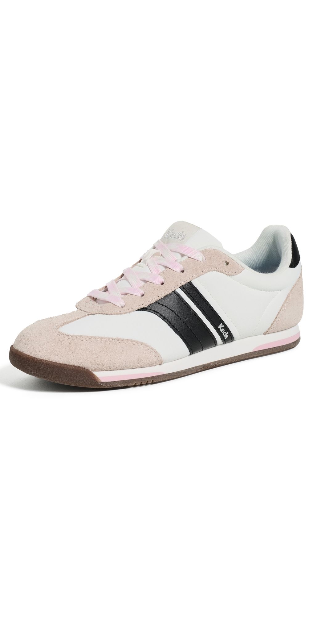 Keds Revival Sneakers Snow White/Black/Pink 10
