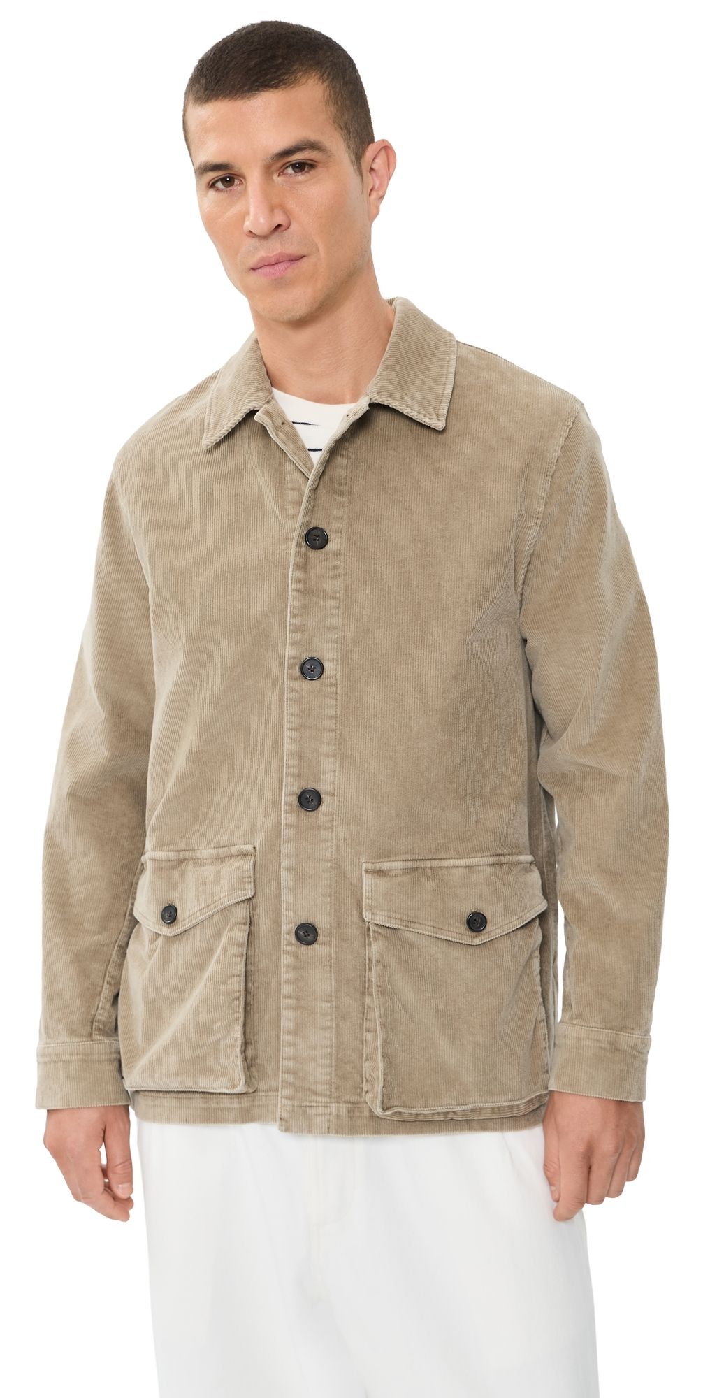 Officine Generale Suny Washed Cotton Corduroy Jacket Faded Ginger XL