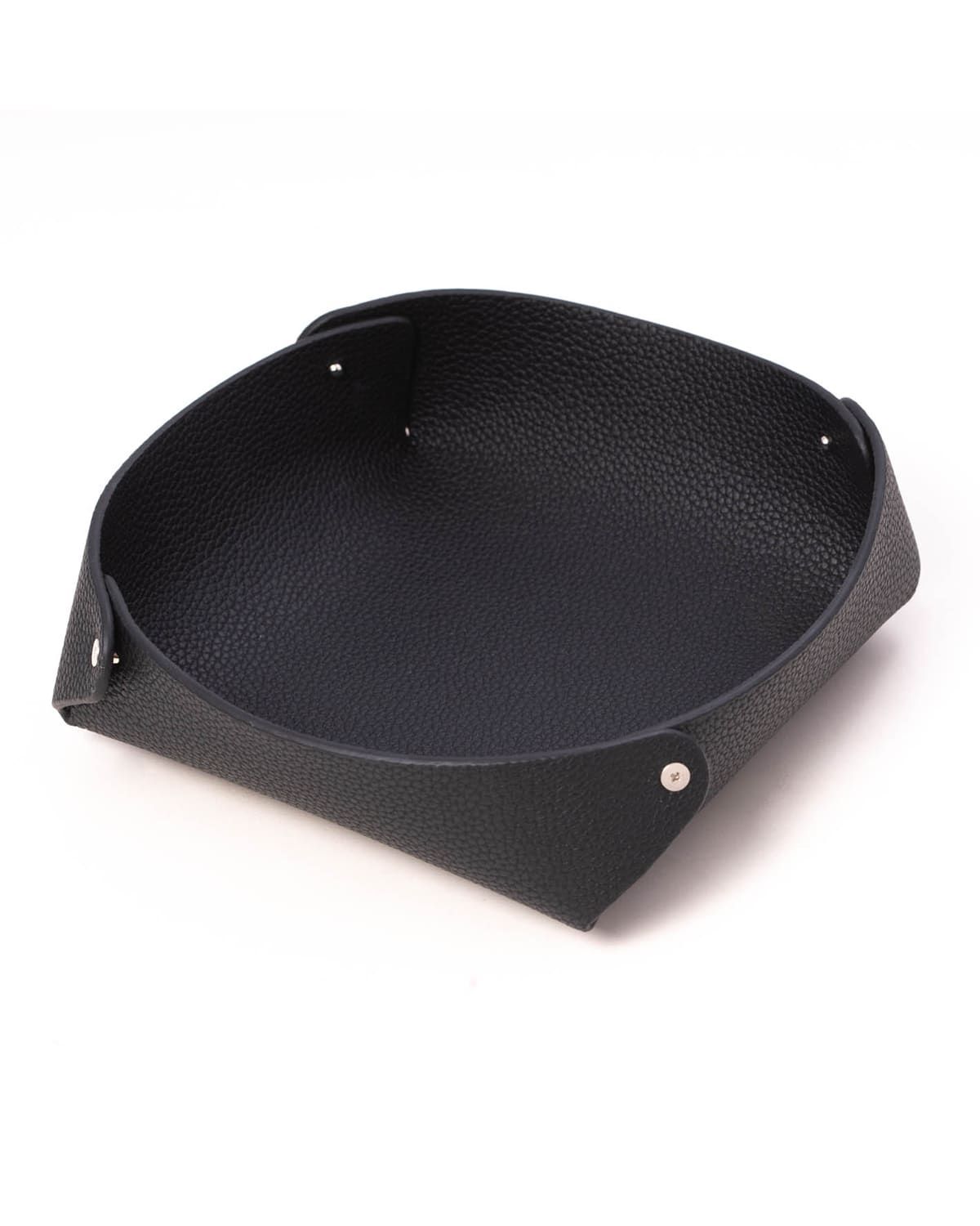 Men & apos;s Round Leather Valet Tray