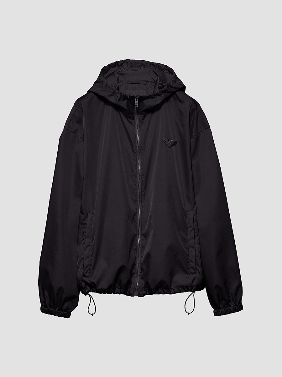 Nylon Rain Jacket - Black - Size XXS
