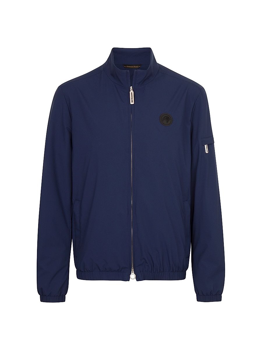 Men's Windbreaker Jacket with Zip Closure - Traffic Blue - Size 56