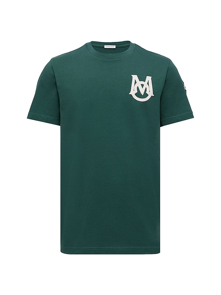 Men's Crewneck T-Shirt in Cotton - Leaf Green - Size XXL