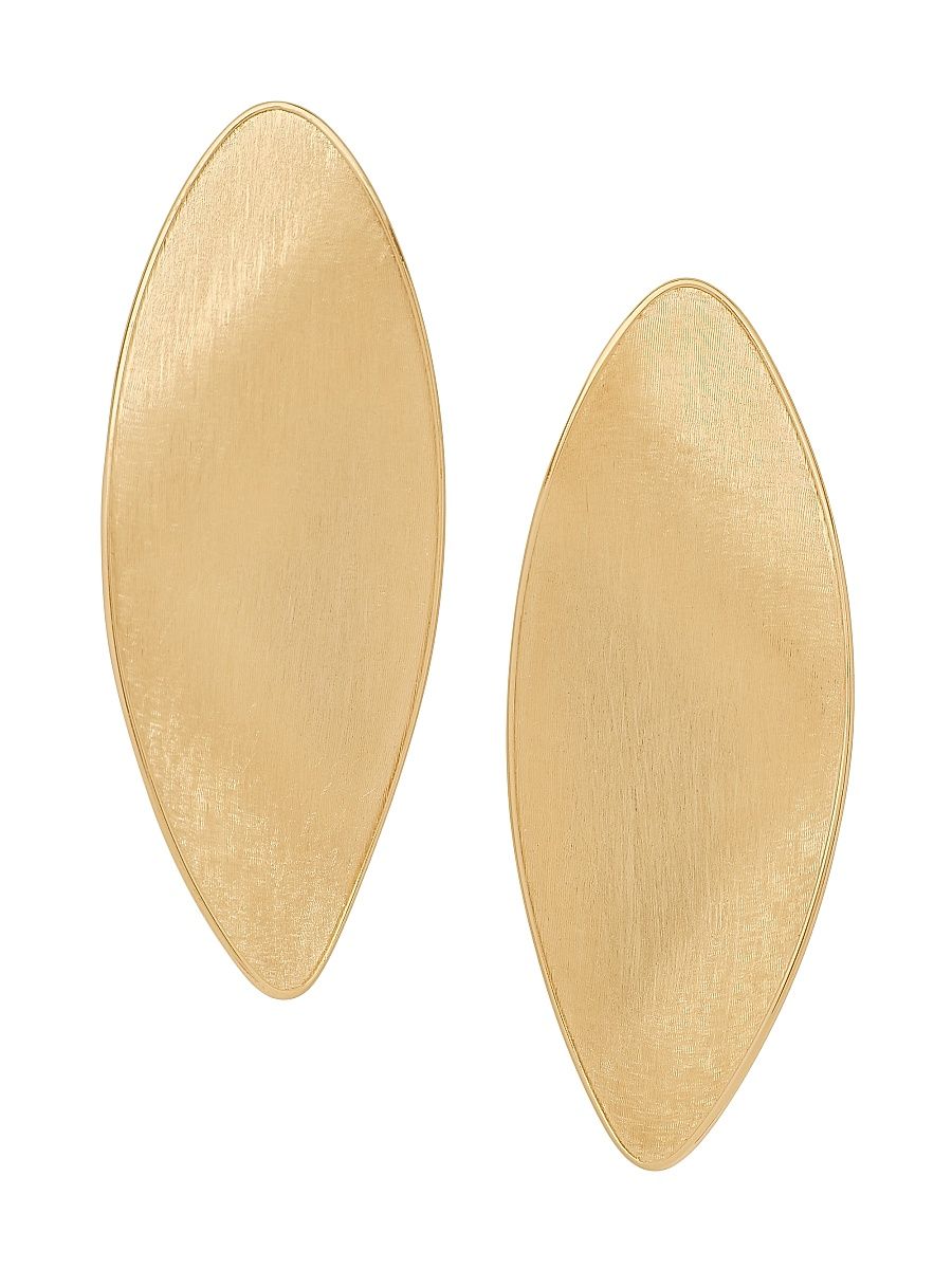 Women's Lunaria Twist 18K Yellow Gold Large Stud Earrings - Yellow Gold