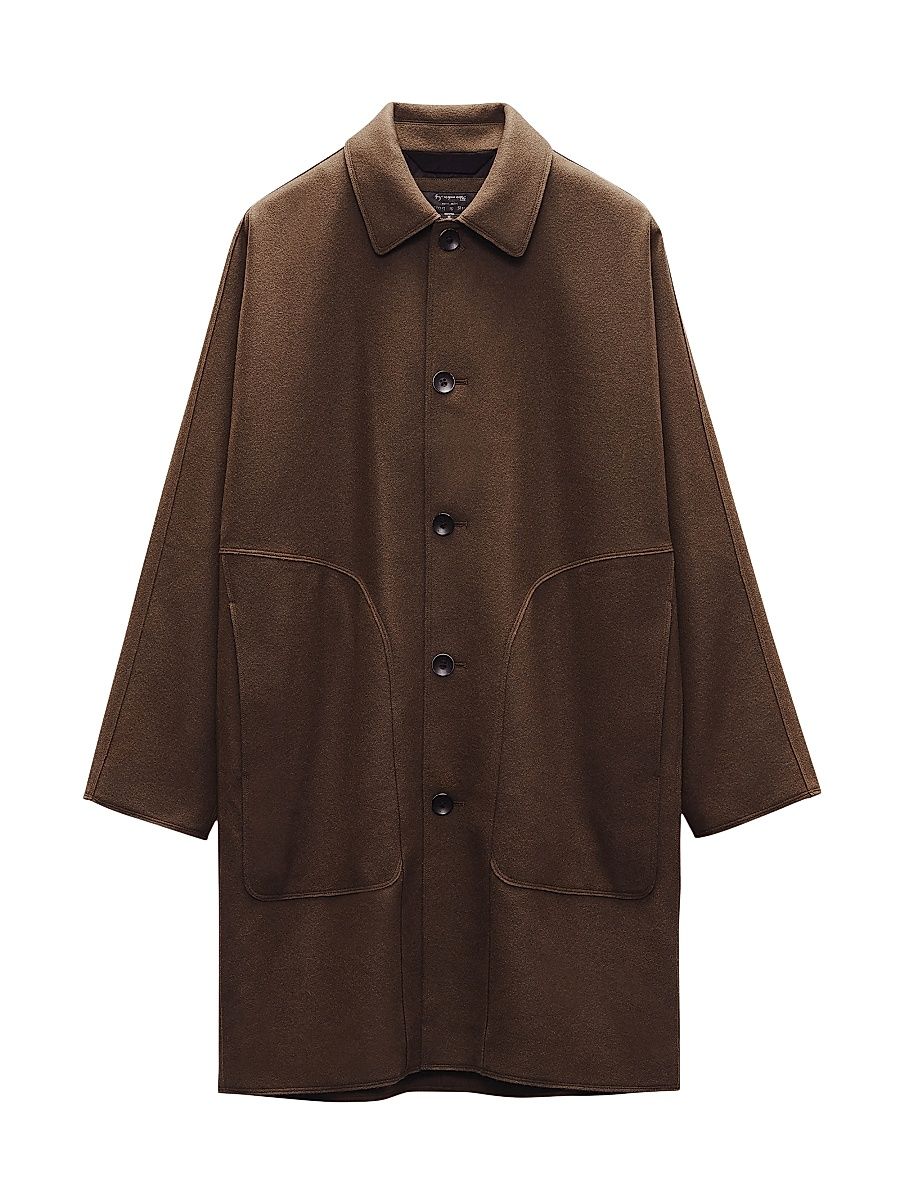 Men's Marshall Wool-Blend Coat - Green - Size Large