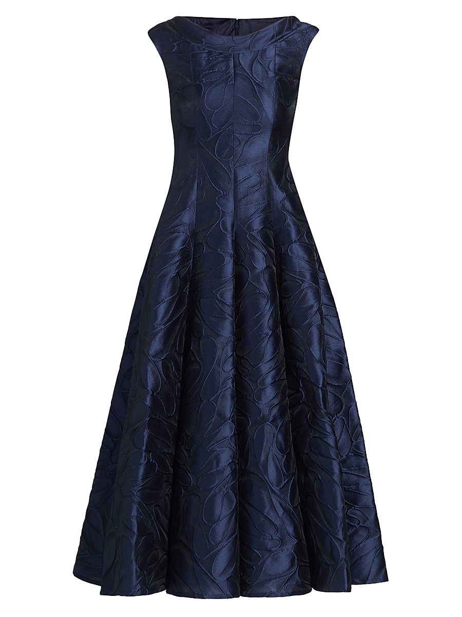 Women's Honeydrop Jacquard Cocktail Dress - Royal Navy - Size 12