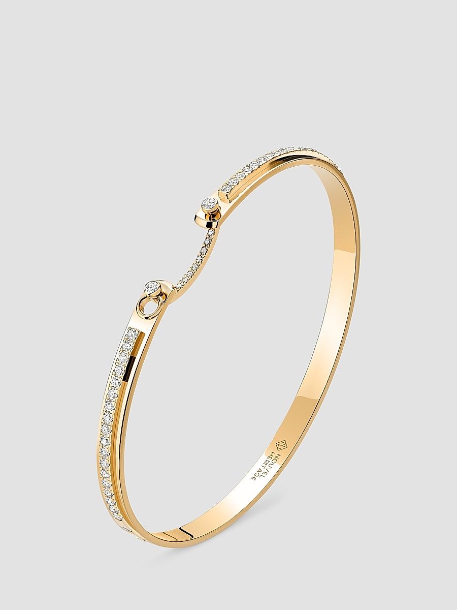 Women's Mood Tuxedo 18K Yellow Gold & 0.73 TCW Diamond Bangle - Yellow Gold