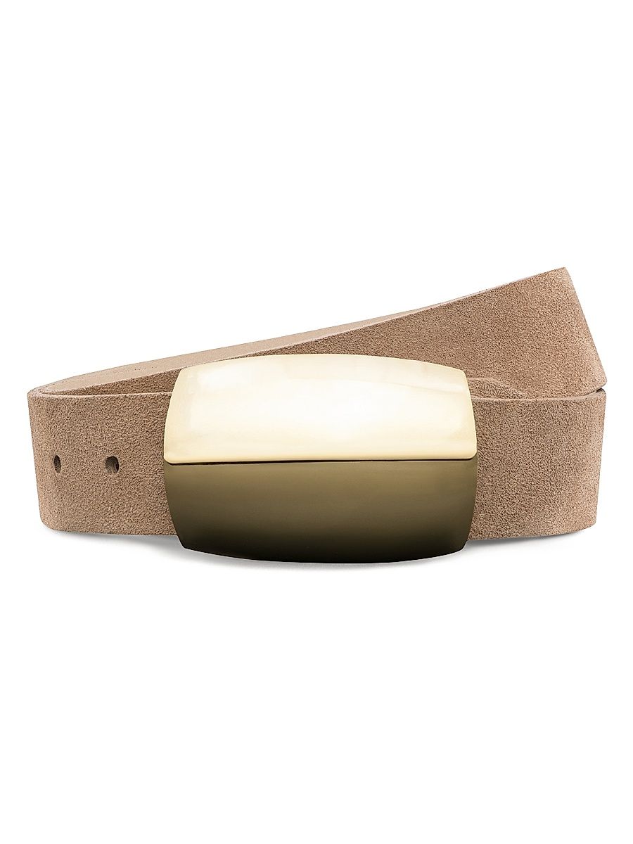 Women's Milou Suede Belt - Cappucino Suede - Size Large