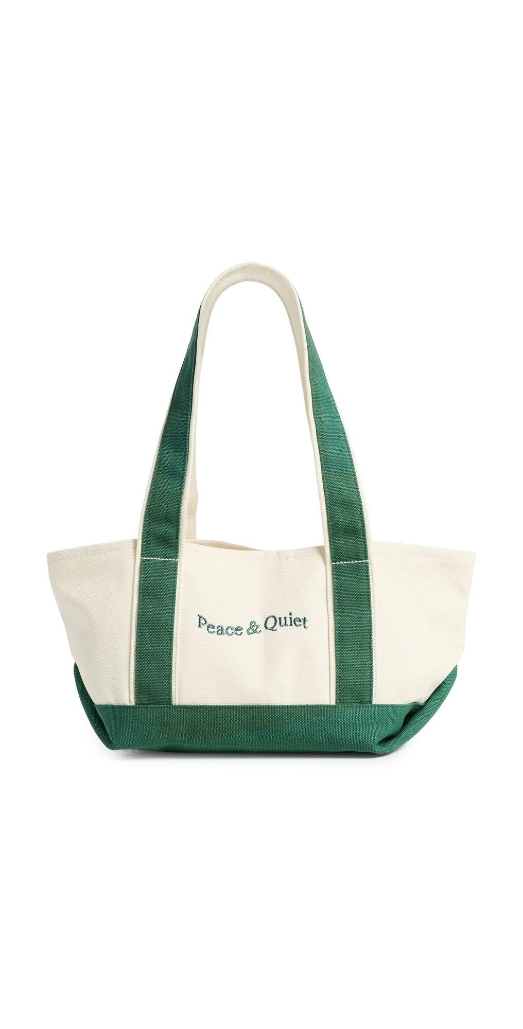 Museum of Peace and Quiet Mini Wordmark Small Boat Tote Forest One Size