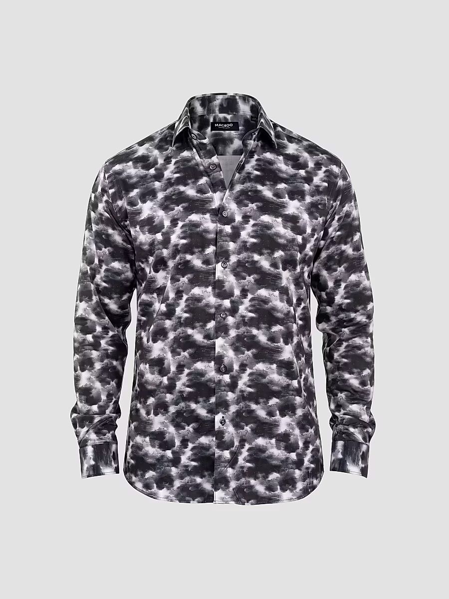 Men's Fibonacci Stretch Shirt - White - Size Medium