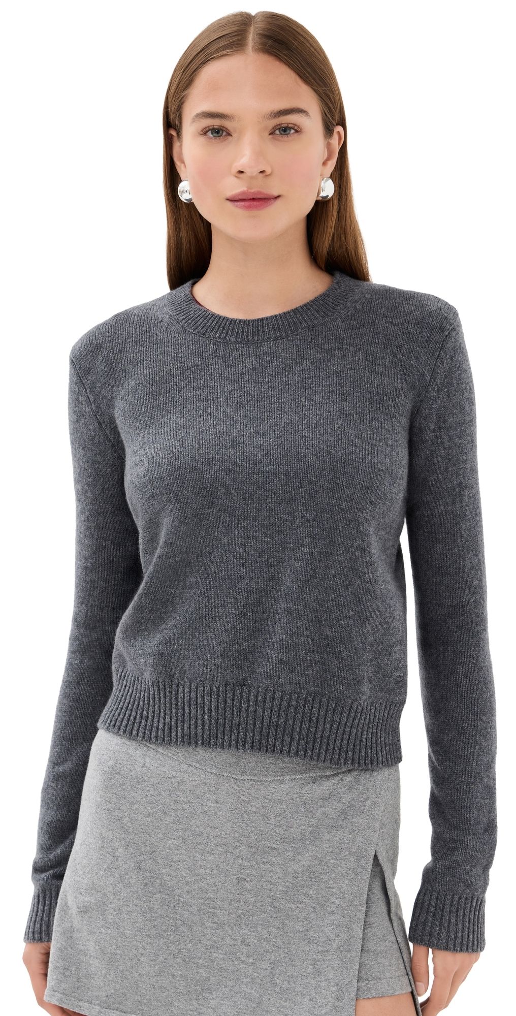 LISA YANG Mable Cashmere Sweater Graphite 2