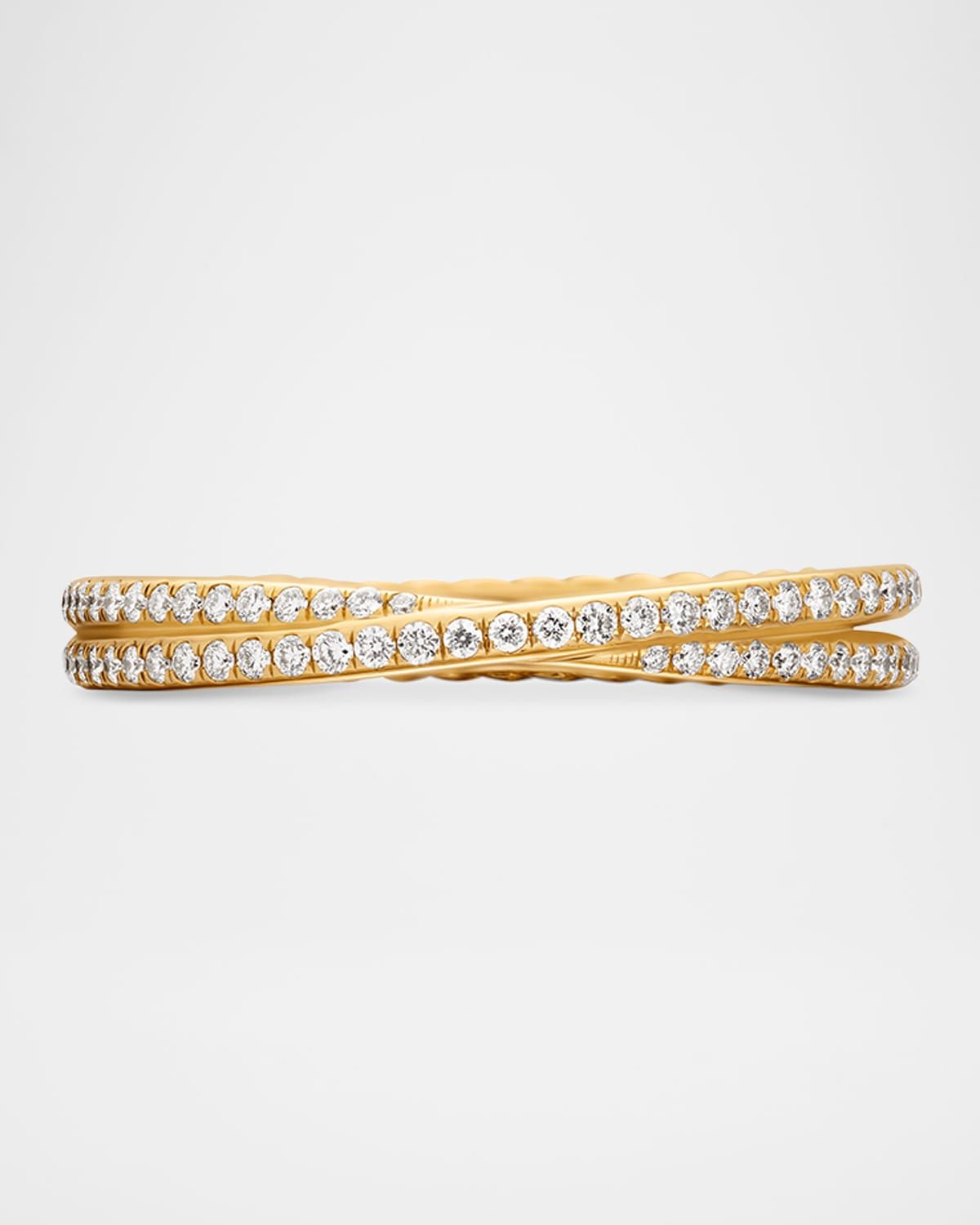 3.14mm DY Crossover Band Ring in 18K Gold