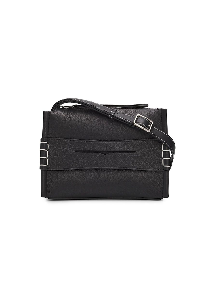 Men's Small Loafer Messenger Bag - Black