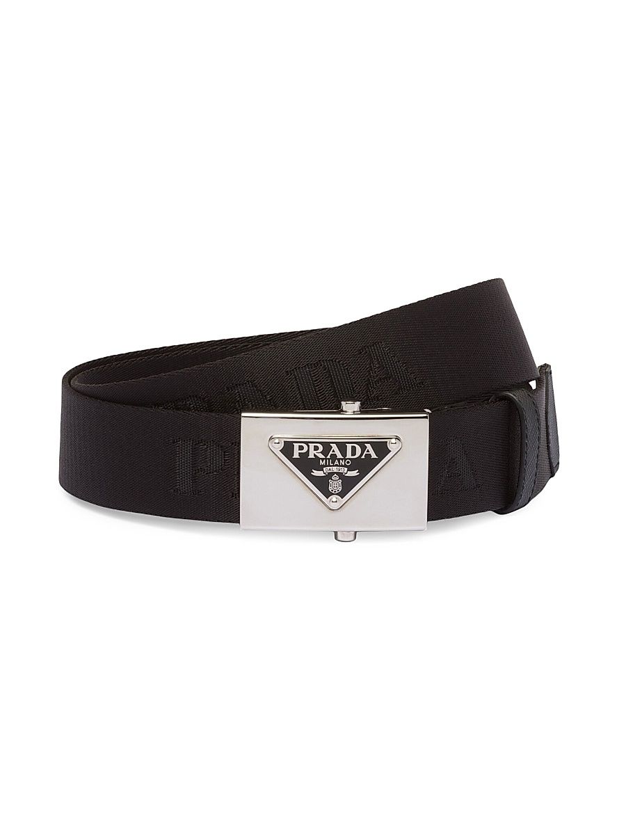 Men's Woven Re-Nylon Belt - Black - Size 38