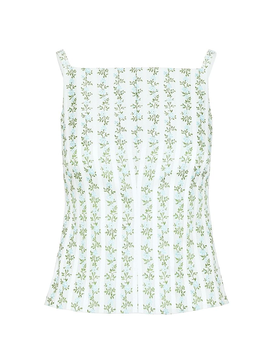 Women's The Racquel Top - Brocade Vine Stripe - Size XS